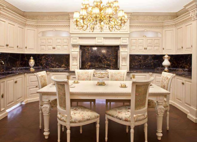Interiéry kuchyně stolování v klasickém stylu
