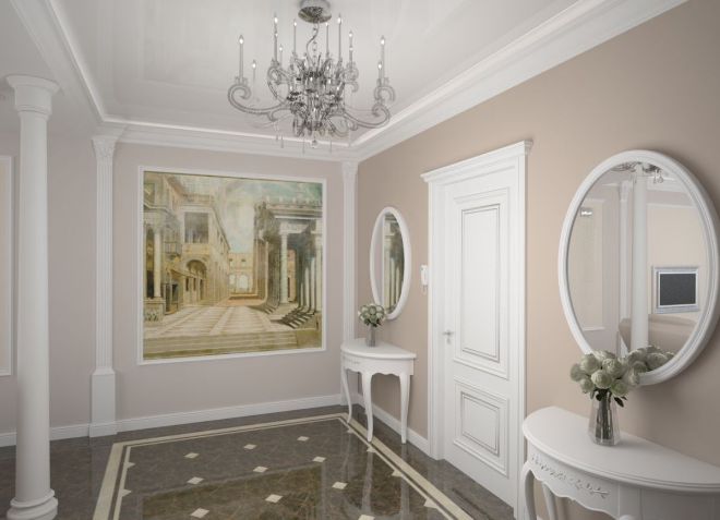 Notranji hodnik v klasičnem slogu
