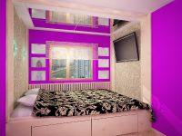 projektowanie wnętrz sypialni w Chruszczow