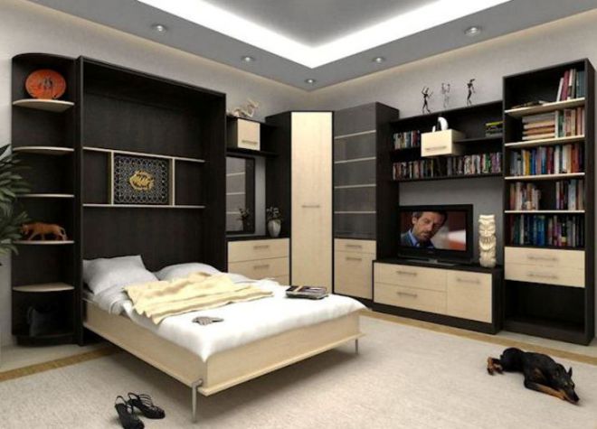 ložnice obývací pokoj