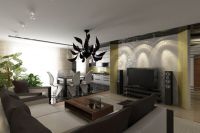 obývací pokoj kuchyně v moderním stylu2