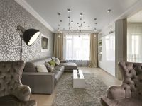 Vnitřní obývací pokoj v béžových odstínech5