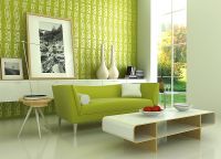 Obývací pokoj ve světle zelených tónech 2