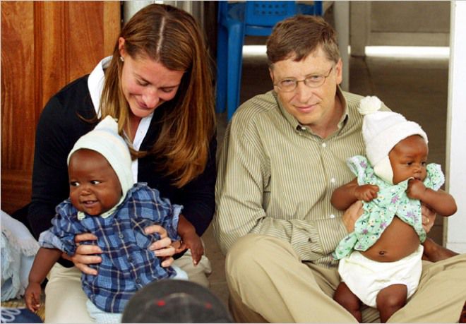 Билл и Мелинда Гейтс жертвуют много денег на здравоохранение