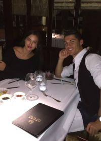 Irina i Cristiano w restauracji