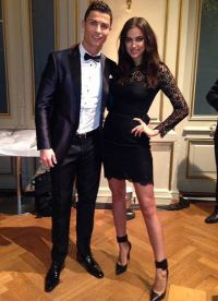 Irina i Cristiano na ceremonii wręczenia Złotej Piłki
