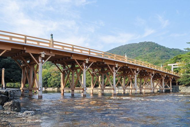 Мост, ведущий к храму Исэ Дзингу