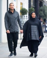 Виссам Аль-Мана и Джанет Джексон гуляли по Лондону на прошлой неделе