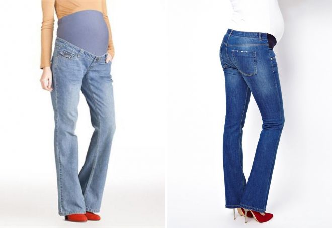 rozbłyski jeansów dla kobiet w ciąży