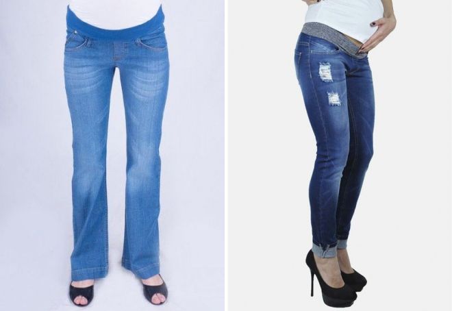 jeansy dla kobiet w ciąży o niskim kroju