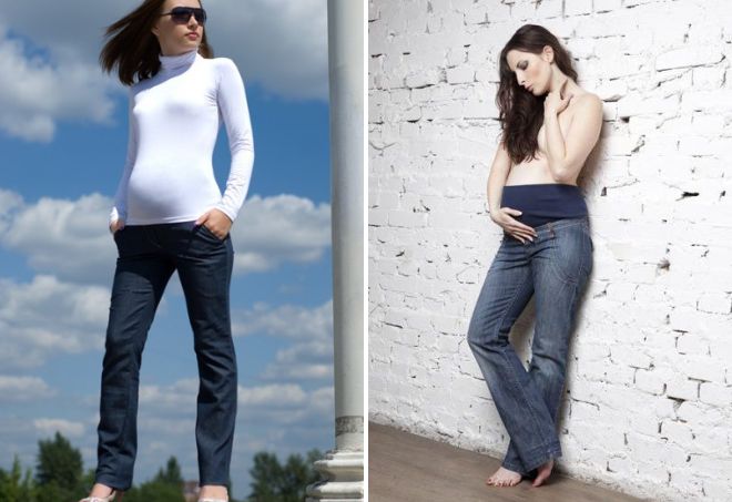 džíny pro těhotné ženy