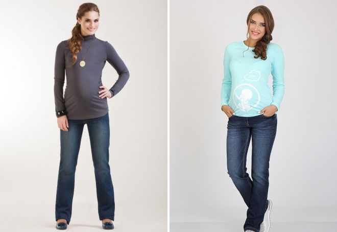 proste jeansy dla kobiet w ciąży