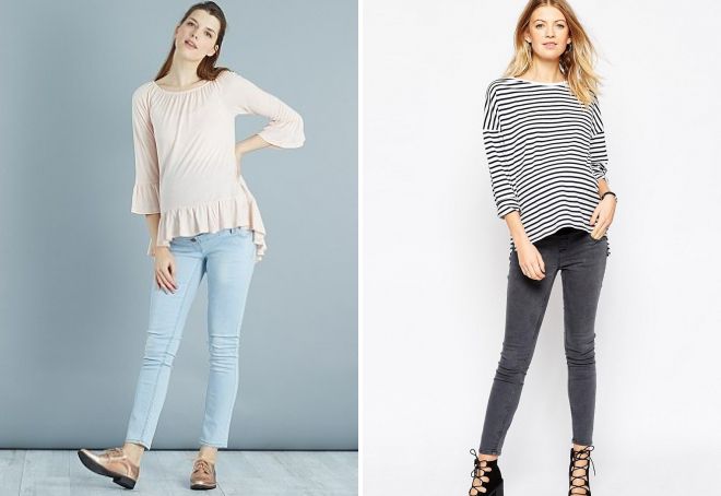 Jeans Stretch pro těhotné ženy
