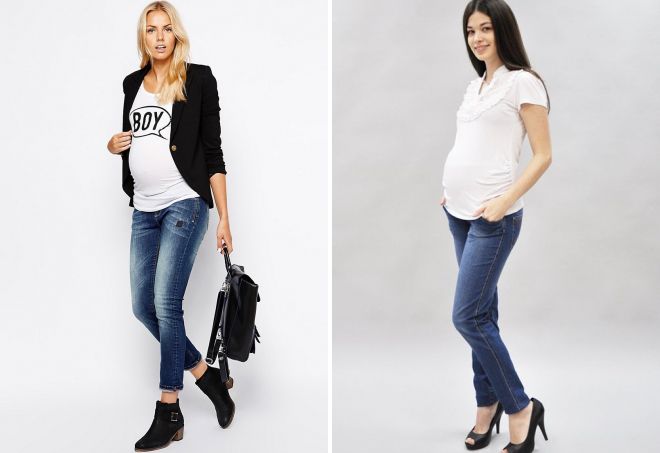 krásné džíny pro těhotné ženy