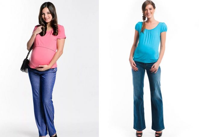 džíny pro těhotné ženy