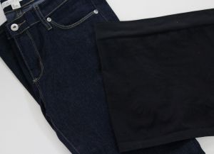 Jeans za nosečnice z lastnimi rokami10