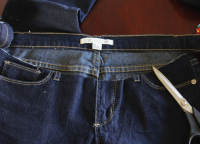 Jeans za nosečnice z lastnimi rokami12