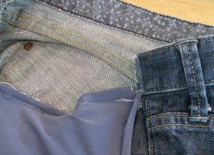 Jeans za nosečnice z lastnimi rokami6