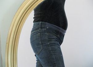 Jeans za nosečnice z lastnimi rokami9