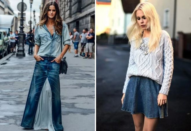 какие джинсовые юбки модные в 2017