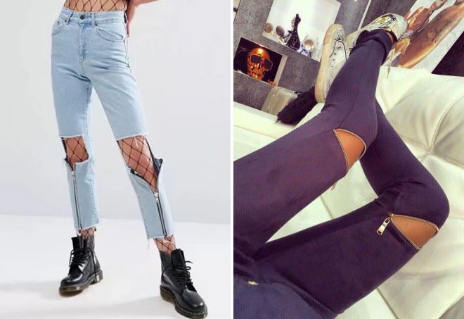 джинсы с дырками 2018