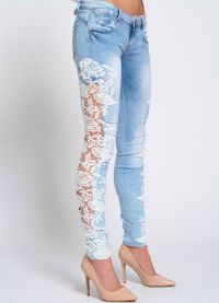 jeansy z koronkowymi wstawkami2