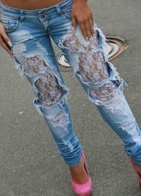 Jeans s čipkom8