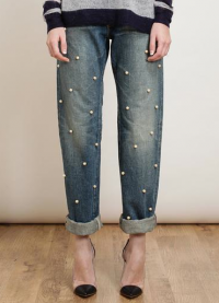 jeansy z perłowymi koralikami6