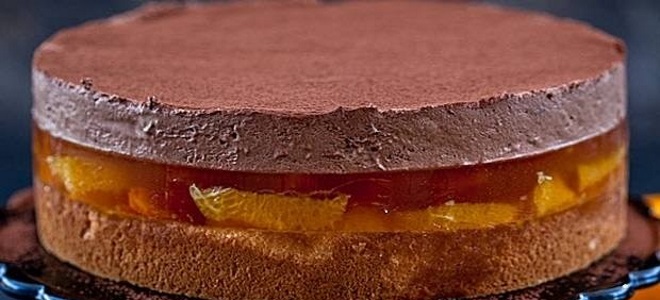 Шоколадова торта с желе
