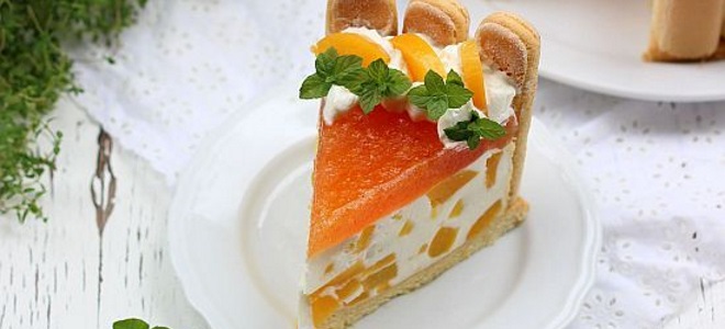 pískový dort s želé a ovocem