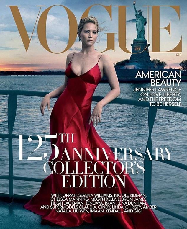 Дженнифер Лоуренс на обложках Vogue