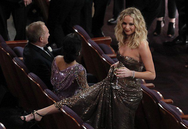 Дженнифер Лоуренс в зале «Оскара 2018»