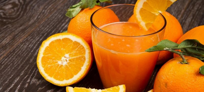 dietu na pomerančové šťávě