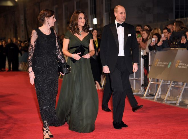 Кейт Миддлтон и принц Уильям на церемонии BAFTA-2018