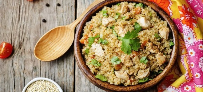 Quinoa - przepis na kurczaka