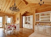 design kuchyně v dřevěném domě 11