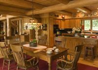 design kuchyně v dřevěném domě 2