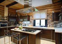 кухненски дизайн в дървена къща 7
