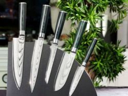 кухненски нож Дамаск стомана