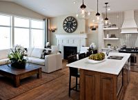 Kuchyňský design obývací pokoj v soukromém domě2