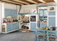 Kuchyně obývací pokoj v provence style4