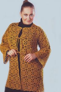Pletené vesty pro obézní ženy 2