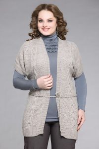 Pletené vesty pro obézní ženy 4