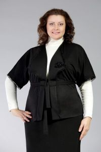 Pletené vesty pro obézní ženy 8