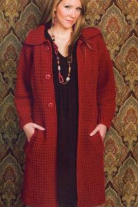 Трикотажно палто за затлъстели жени 5