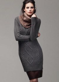 трикотажна пуловерна рокля 6