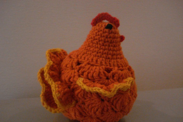 pletené velikonoční kuře 20