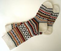 Pletené ponožky se vzorem 3