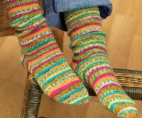 Pletené ponožky se vzorem 6