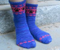 Pletené ponožky se vzorem 7